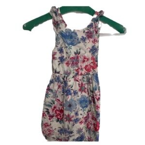 ☀️GAP Floral Kids Dress - White, Blue, and Pink